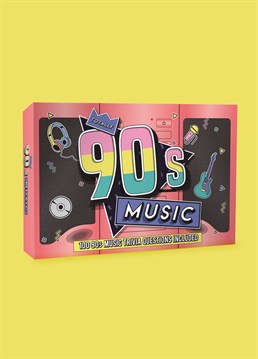 Calling all millenials! Think you know your nineties music? Test your knowledge with this trivia game. From hip hop to grunge � what a time the 90�s were in music history! Play this fun card game and see if you really know this decades tunes as well as you think you do.